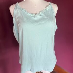 Axcess Blue Sleeveless Relaxed Camisole Top